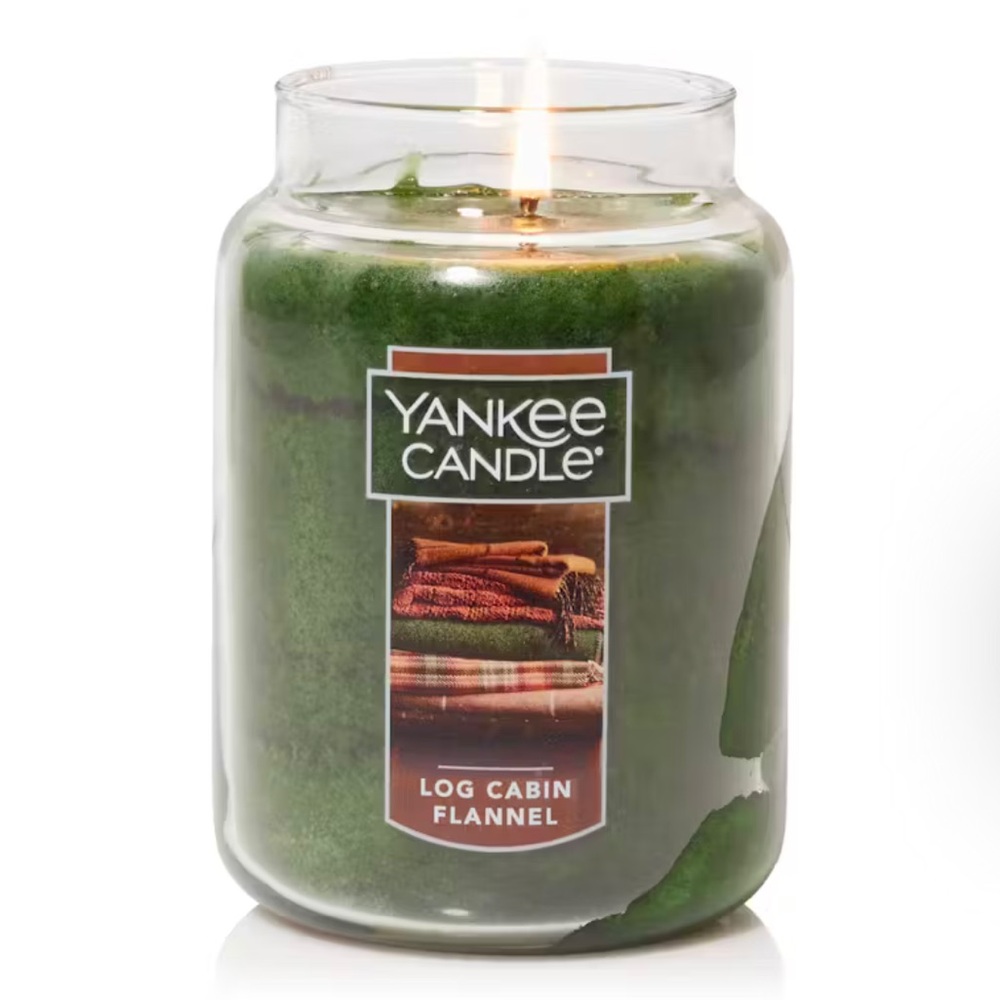 NWT Yankee Candle Log Cabin Flannel - Picture 2 of 8
